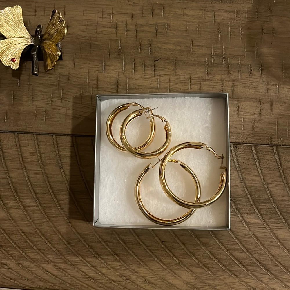 Women Gold Hoop Earrings